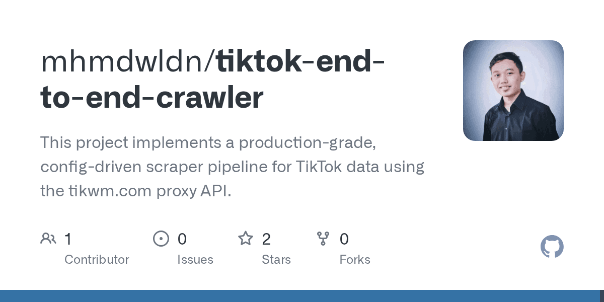 TikTok End-to-End Crawler